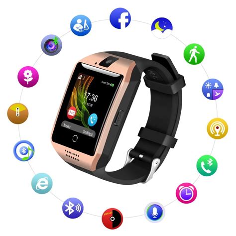 Bluetooth Smart Watch Touch Screen Q18 Smartwatch With Camera Sim Tf
