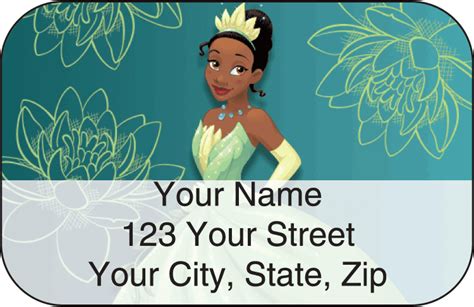 Disney Princess Address Labels Styles Checks