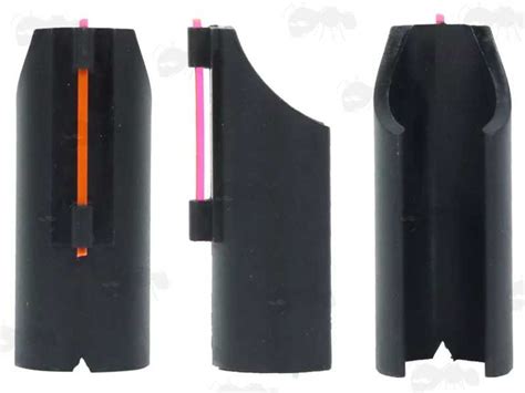 Plain Shotgun Barrel Fitting Fiber Optic Sight Red Orange Or Green