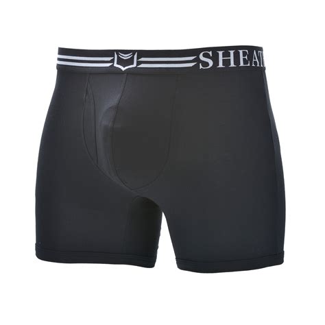 Sheath 40 Mens Dual Pouch Boxer Brief Black White S Sheath Underwear Touch Of Modern