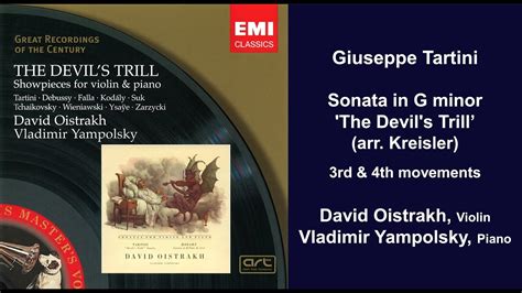 Giuseppe Tartini Sonata In G Minor The Devils Trill Arr Kreisler