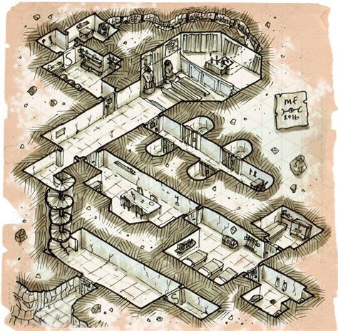 Isometric Temple Ruins Isometric Map Dungeon Maps Map