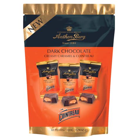 Anthon Berg Cointreau Orange Caramel Dark Chocolates 100g Chocolate