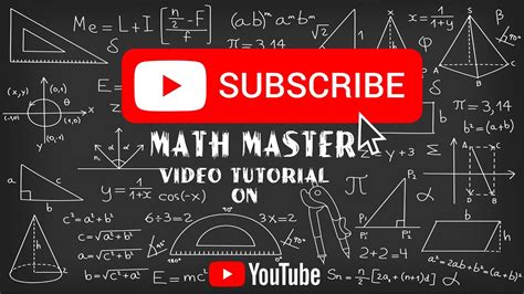Math Master Title Video Youtube