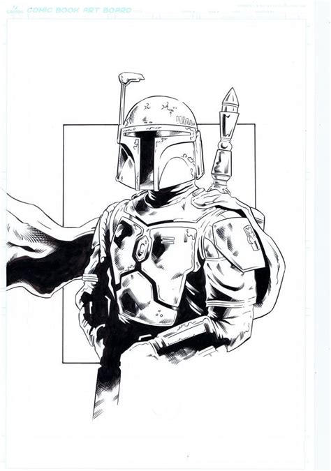Boba Fett Inked By Jasonbaroody On Deviantart Star Wars Drawings