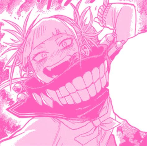 Pink Manga Icon Himiko Toga From Mha Bnha Himiko Toga Pastel Pink