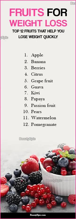 Fruits For Weight Loss Top 12 Fruits To Eat To Lose Weight Quickly