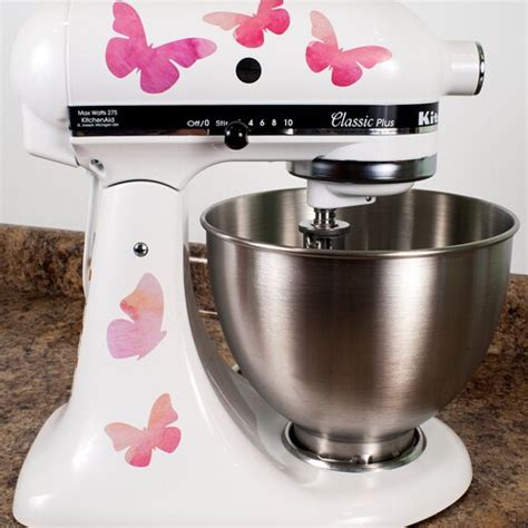 Pink Poppy Flowers Watercolor Kitchenaid Mixer Mixing Machine Etsy