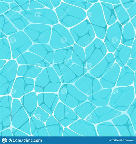 Seamless Pattern Of Pool Water Surface Texture Abstract Sea Waves