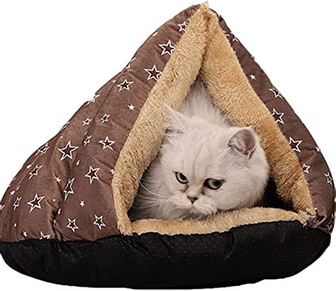 Pjddp Cat Bed Cuddle Cave Bed Self Warming Cat Bed Warm