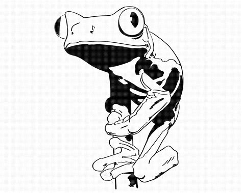 Tree Frog Svg Eps Png Dxf Clipart For Cricut And Etsy Uk