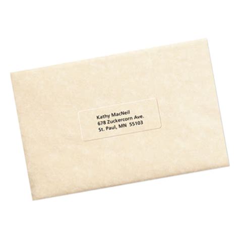 Avery 5630 1 X 2 58 Easy Peel Clear Mailing Address Labels 750pack