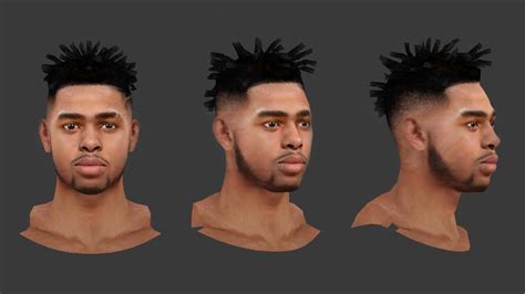 Dangelo Russell Cyberface Hair Update V2 For 2k14