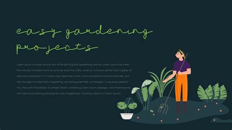 Garden Area Template For Powerpoint Presentations Slidebazaar