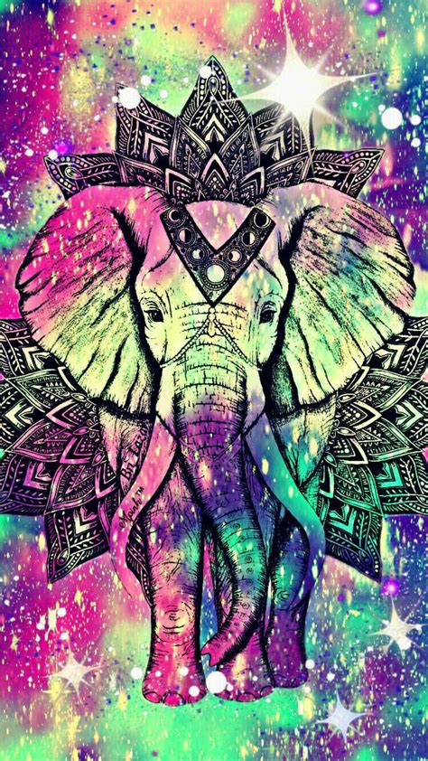 Girly Cute Elephant Wallpaper
