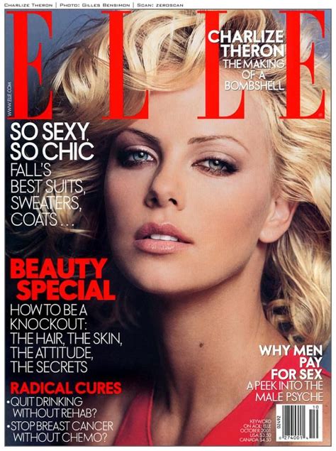 Charlize Theron Charlize Theron Magazine Cover Elle Us