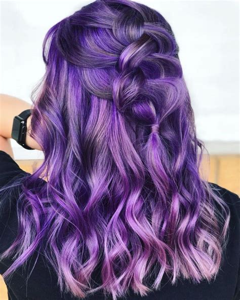 45 Gorgeous Purple Hair Color Ideas To Try In 2021 Hair Color Purple