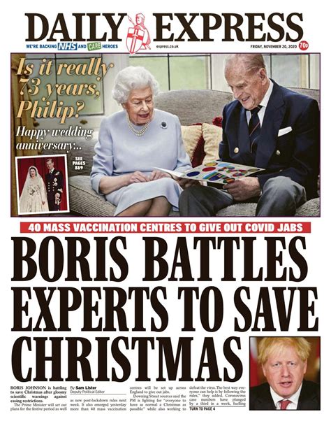 Daily Express November 20 2020 Newspaper Get Your Digital Subscription
