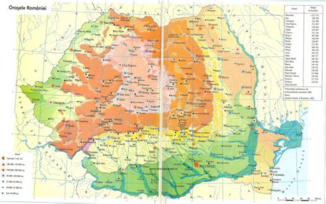 Muntii, dealuri, podisuri, depresiuni, campii, rauri etc. Harta Romaniei: Harta Romania