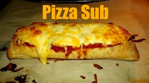 How To Make A Pizza Sub Recipe With Pepperoni And Cheese Youtube