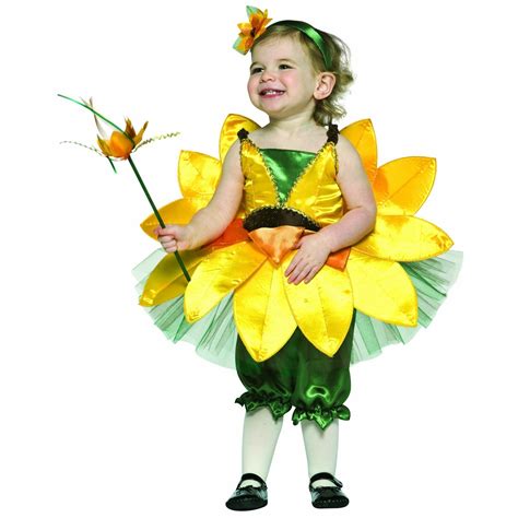 Girls Sunflower Costume