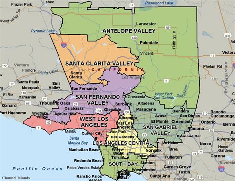 La County Map With Cities World Map