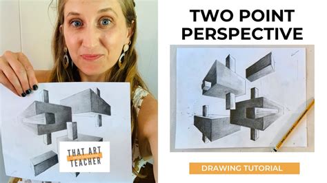 Two Point Perspective Drawing And Shading Exercise That Art Teacher
