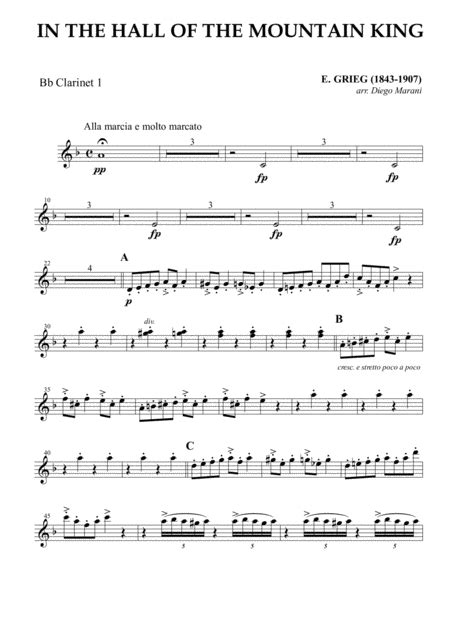 In The Hall Of The Mountain King From Peer Gynt Suite Sheet Music E