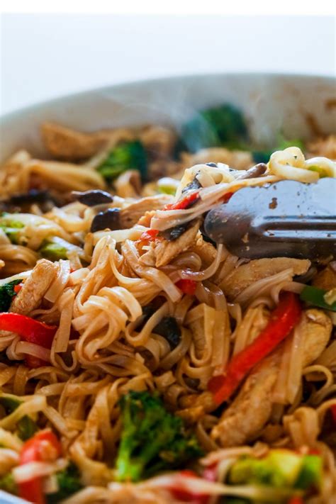 Rice noodles are a light and healthy alternative to heavy pastas and wonderful in stir fries, hot soups, and cold salads. 10 Easy Chicken Dinners to Refresh Your Meal Plan