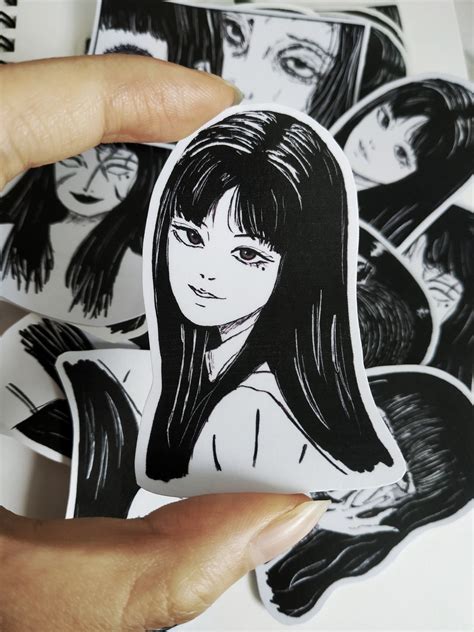 Junji Ito Manga 5 Stickers Set Or Individual Tomie Etsy