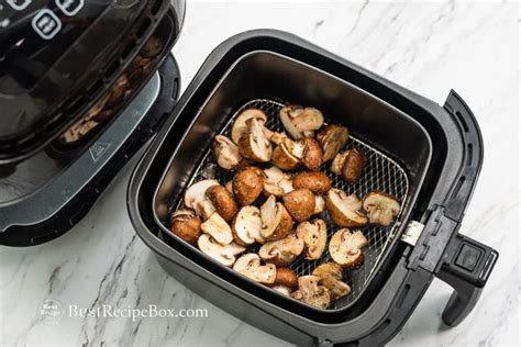 Air Fryer Mushrooms Recipe with Garlic and Lemon | Best Recipe Box