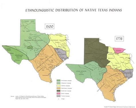 Texas Indian Tribes Map Free Printable Maps