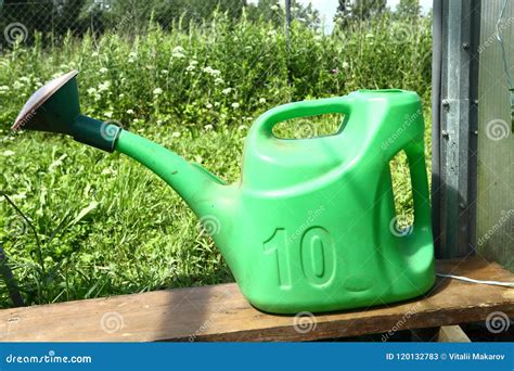 Equipment For Watering Various Plants In The Garden Stock Image Image