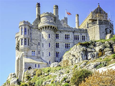 Wallpaper Building Sky Castle Uk Palace Chateau Cornwall