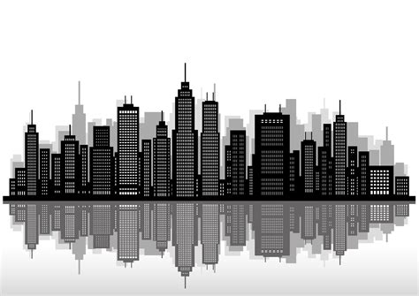 Cityscape With Skyscrapers Vector Illustration 328854 Vector Art At