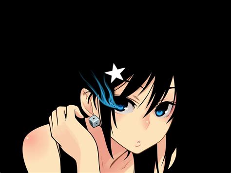 Masaüstü Siyah Illüstrasyon Kadınlar Anime Girls Mavi Karikatür