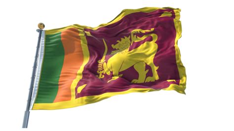 Srilanka Waving Flag Realistic Transparent Background Png Pngs For Free