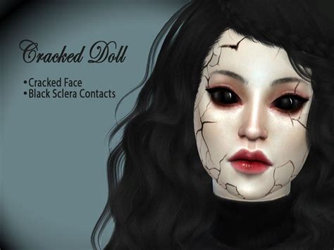 Hutzus Cracked Doll Set Sims 4 Sims 4 Cc Skin Sims 4 Mods