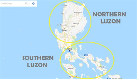 Island Of Luzon Inset Map Islands Of The Philippines