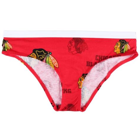 Womens Chicago Blackhawks Red Insider Allover Print Panty