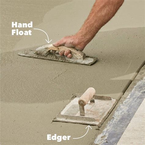 Keep Hand Float Nearby Diy Concrete Driveway Diy Concrete Slab
