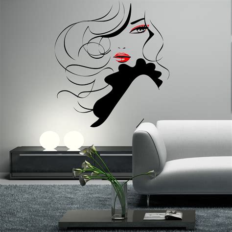 They carry a broad design which helps to bind up as many hair layers as you want. Wall Sticker Decal Pin Up Girl Women Modern Hair Salon ...