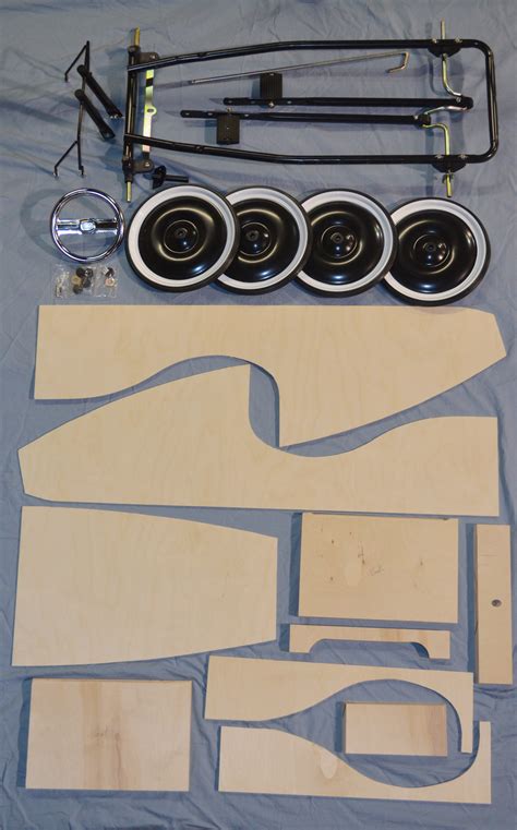 Wooden Pedal Car Kit With Chassis