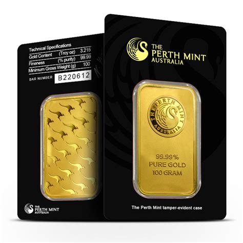 1 Gram Perth Mint Gold Bar For Sale New W Assay Complex Metals