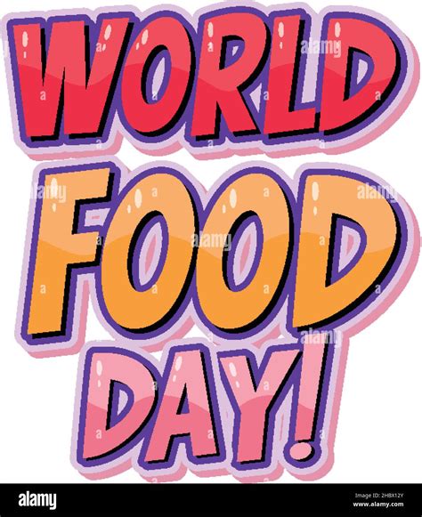 World Food Day Word Banner Design Illustration Stock Vector Image And Art