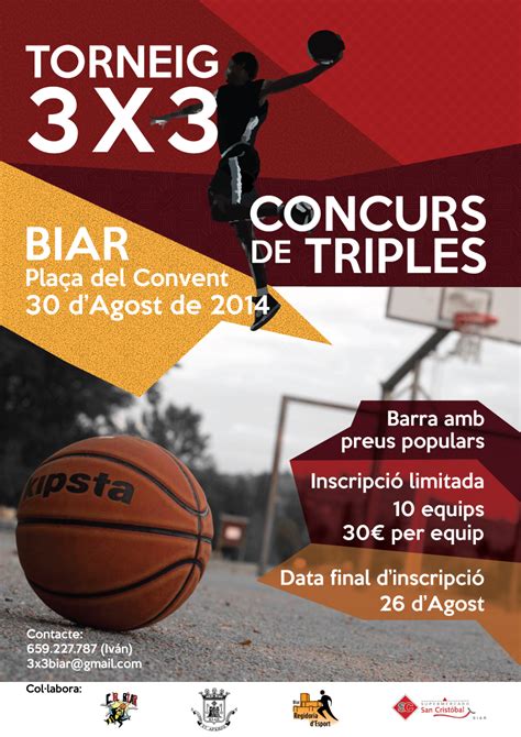 3x3, баскетбол 3 на 3 (bg. V-74 Club Baloncesto Villena: TORNEO 3X3 Y TRIPLES EN BIAR
