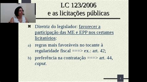 Lei Complementar 123 E Lei 8666 Para Concursos Públicos Youtube