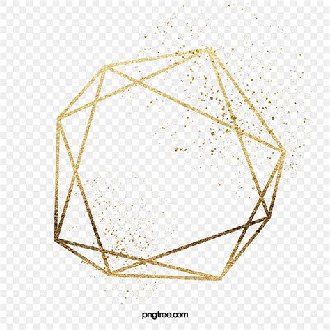 Creative Geometric Border Png Image Luxury Gold Creative Geometric