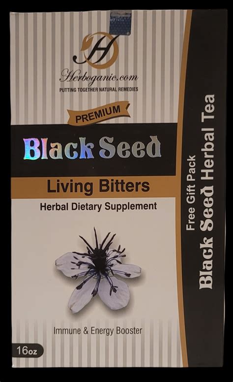 black seed living bitters 16oz 3rd phaze body oils inc