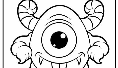Printable Monster Coloring Pages (Updated 2022) - Coloring Home